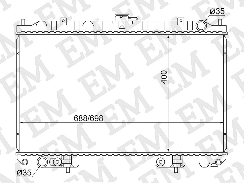 SAT радиатор основной NS0008