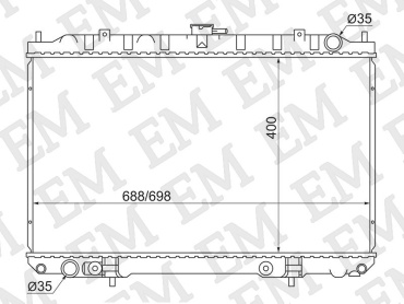SAT радиатор основной NS0008