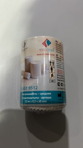 Эластичный бинт TONUS ELAST ELAST 9512 6 см х 1,5 м 1 шт