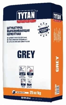 Штукатурка TYTAN Grey BS33 25 кг, цементная