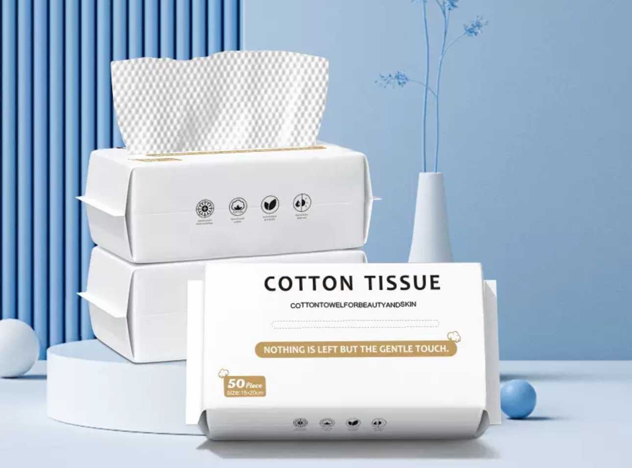 Бумажные полотенца Cotton tissue 50 шт