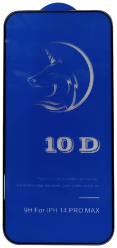 Стекло для Apple iPhone 14 Pro Max 10D черный