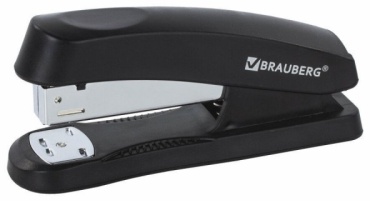 Степлер Brauberg 228608, размер скобы № 24/6, черный