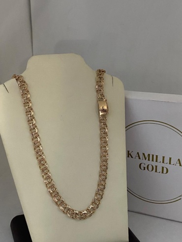 KAMILLLA GOLD KG-XW2J0Q24MET857 длина 55 см, вес 30.32 г золото, плетение бисмарк