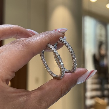 Конго Ipekyolu Jewellery 36/190723AY вес 3 г серебро, муассанит