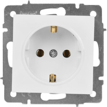 Розетка Lezard 742-0288-124B, белый
