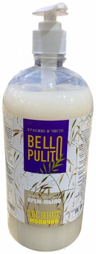 Жидкое мыло туалетное Bello Pulito Крем-мыло Овсяное молочко