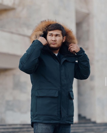 Парка Masculino зеленый