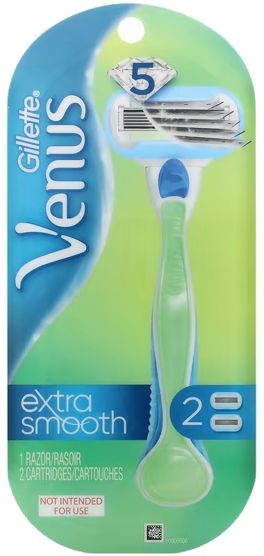Gillette Venus Extra Smooth бритвенный станок 1 шт + сменные кассеты 2 шт