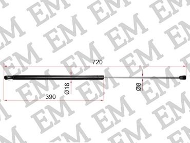 EM E-53440-06060-M для Toyota Camry 2006- 2011 черный