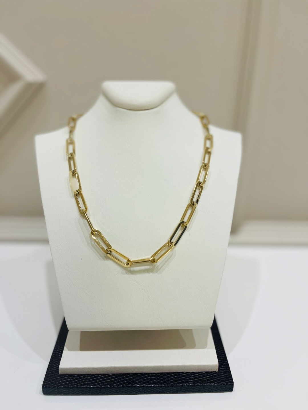 ЭСТЕТ 01Ц032990 длина 450 см, вес 11.37 г золото, плетение якорное
