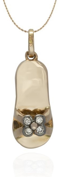Подвеска GoldBerry 214-002-105 вес 2.22 г золото, бриллиант