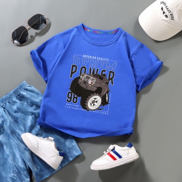 Футболка Fashion черный, синий, белый