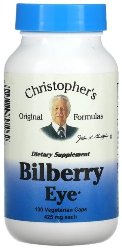 Christopher's Original Formulas Bilberry Eye 100 капсул