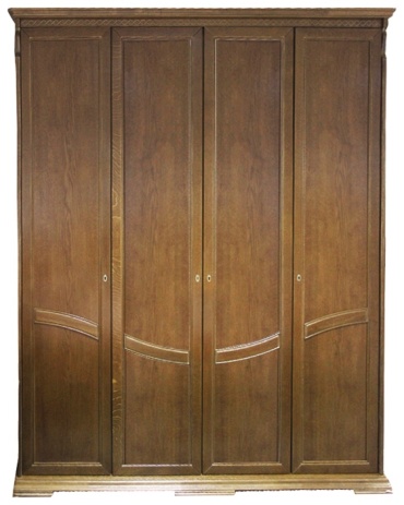 Распашной шкаф Молодечномебель ЛИКА ММ 137-01/04, 205.9x240.6х65.1 см, коричневый