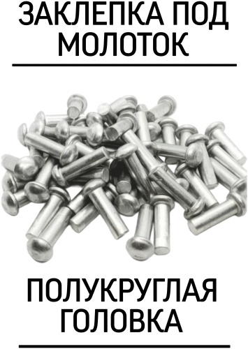 30235683_288497974 набор заклепок полукруглая 10хM5, 100 шт