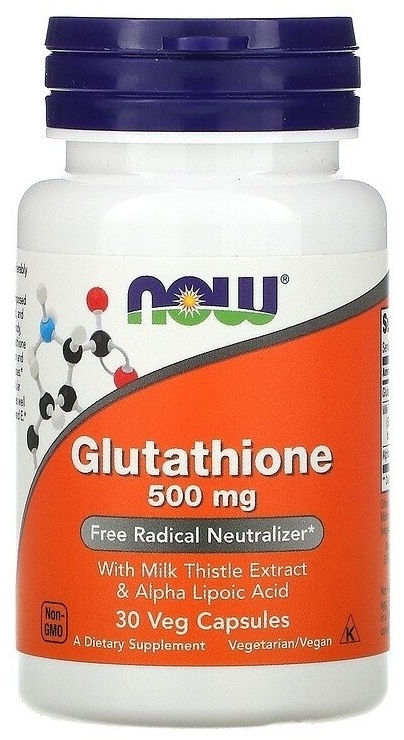 Купить NOW БАД Glutathione 500 mg 30 капсул в Алматы – Магазин на Kaspi.kz