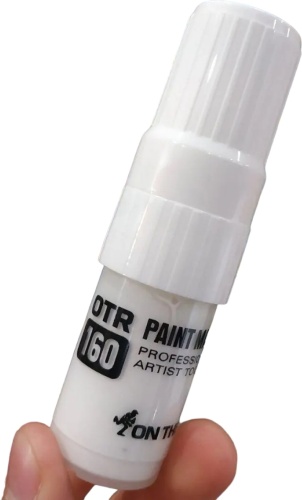 Маркер OTR.160 PAINT MINI белый 15 мл с широким пером 15 мм