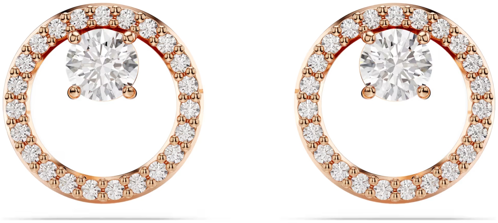 Серьги Swarovski ювелирный сплав, цирконий