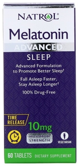 Купить Natrol Melatonin Advanced Sleep 10 mg Time Release (60 капсул) в ...
