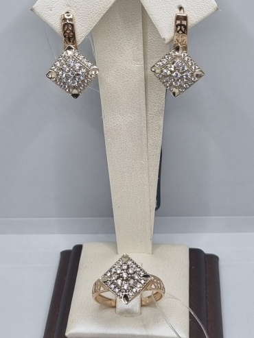 Zhanar Gold ZHA84-874 вес 7.44 г золото, фианит