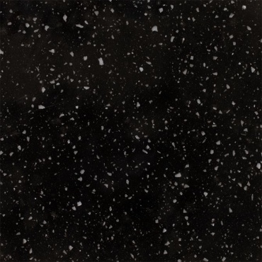Столешница глянцевая Staron Pebble Ebony PE814, акриловый камень, 92x76x1.23 см, черный,