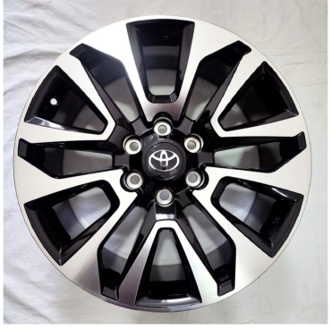 TT Toyota 886 8.5x20/6x139.7 D106.1 ET25 4 диска черный, серебристый