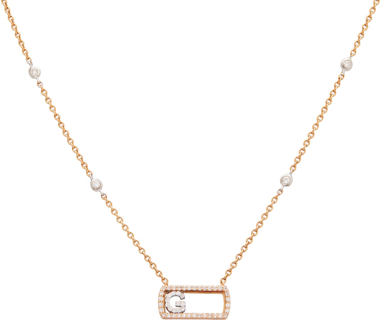 Колье RF Jewels CIERI1151BWXX длина 45 см вес 5.35 г золото, бриллиант