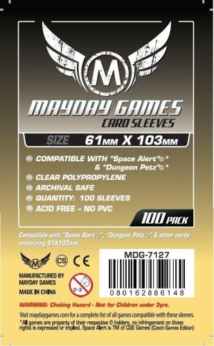 Mayday Games протектор вмещаемых карт 100 шт, прозрачный