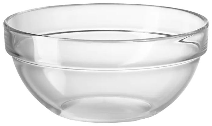 Миска IKEA Кемиск 17х17 см, стекло, 1 шт