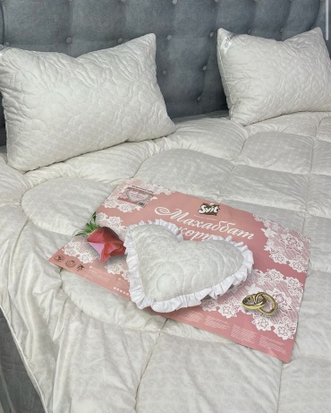 Svit комплект корпе с подушками 200x220 см, хлопок, белый