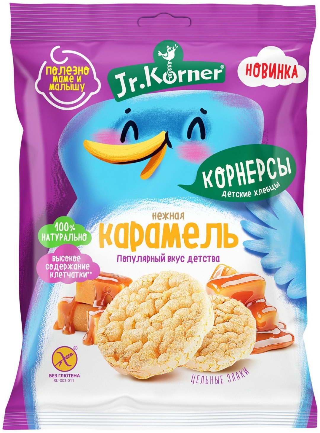 Jr.Korner хлебцы Нежная карамель рисовые 30 г