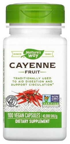 Nature's Way БАД Cayenne Fruit 100 капсул