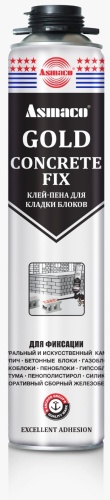 ASMACO клей-пена Gold Concrete FIX, 750 мл 1 шт