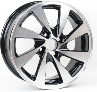 RST R055 6x15/4x98 D58.6 ET33 4 диска черный, серебристый
