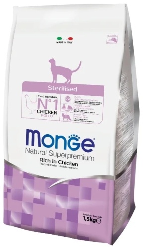 Monge Sterilised для стерилизованных курица 1.5 кг