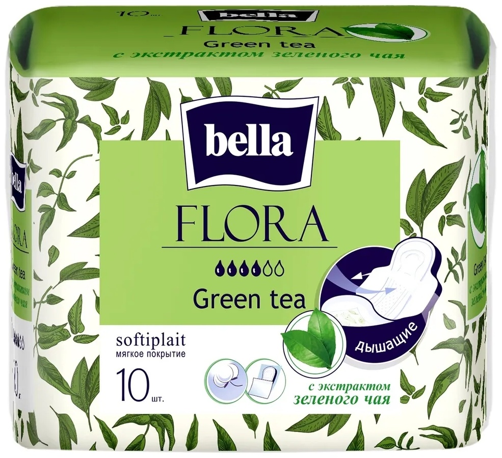 Bella прокладки Flora Green Tea 10 шт