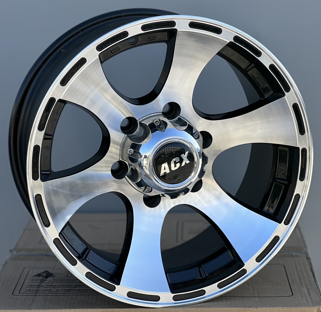 ACX 886 8x15/6x139.7 D110.1 ET10 4 диска черный, серебристый