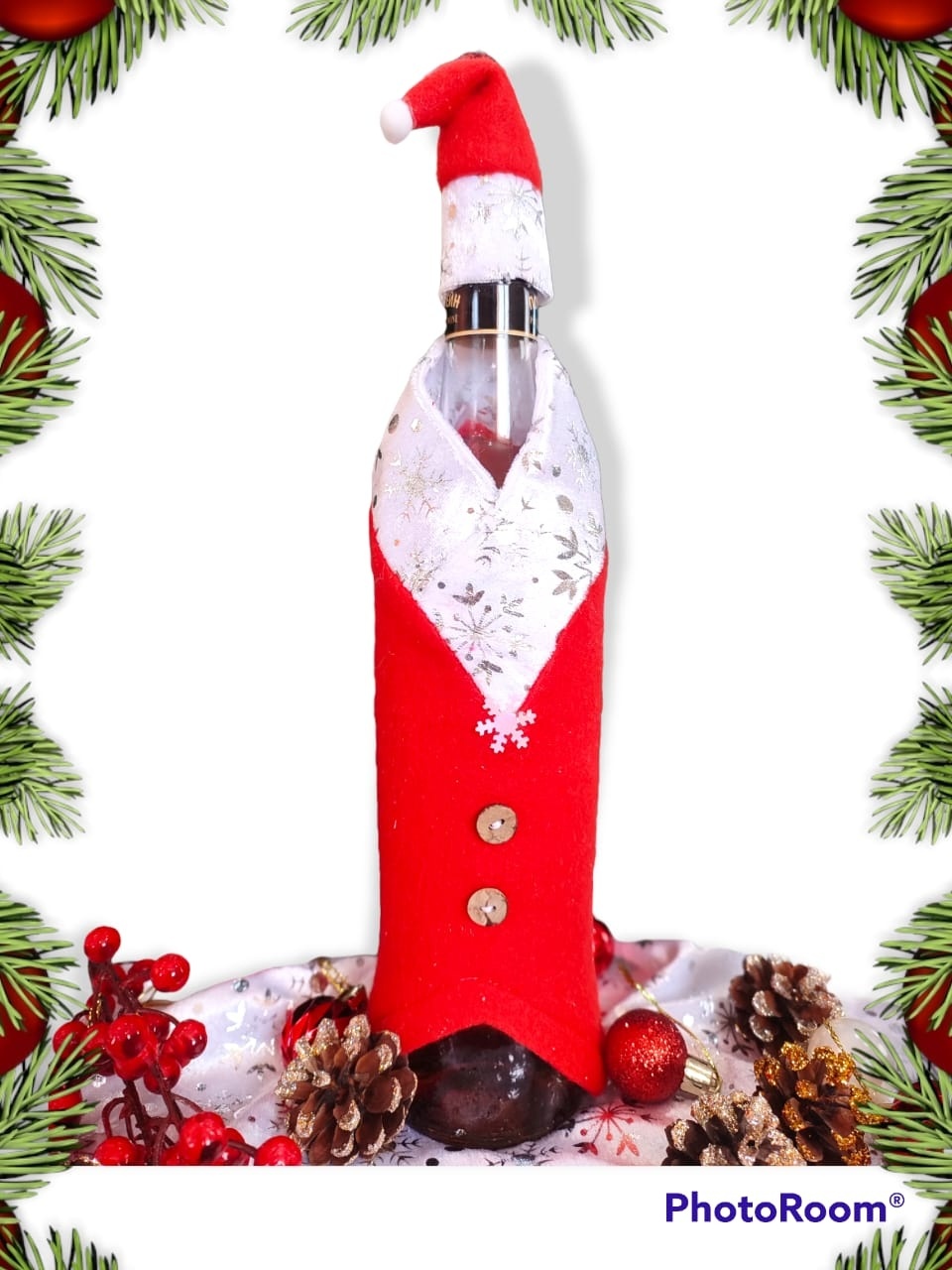 DanValRa чехол для бутылки santa3194 красный