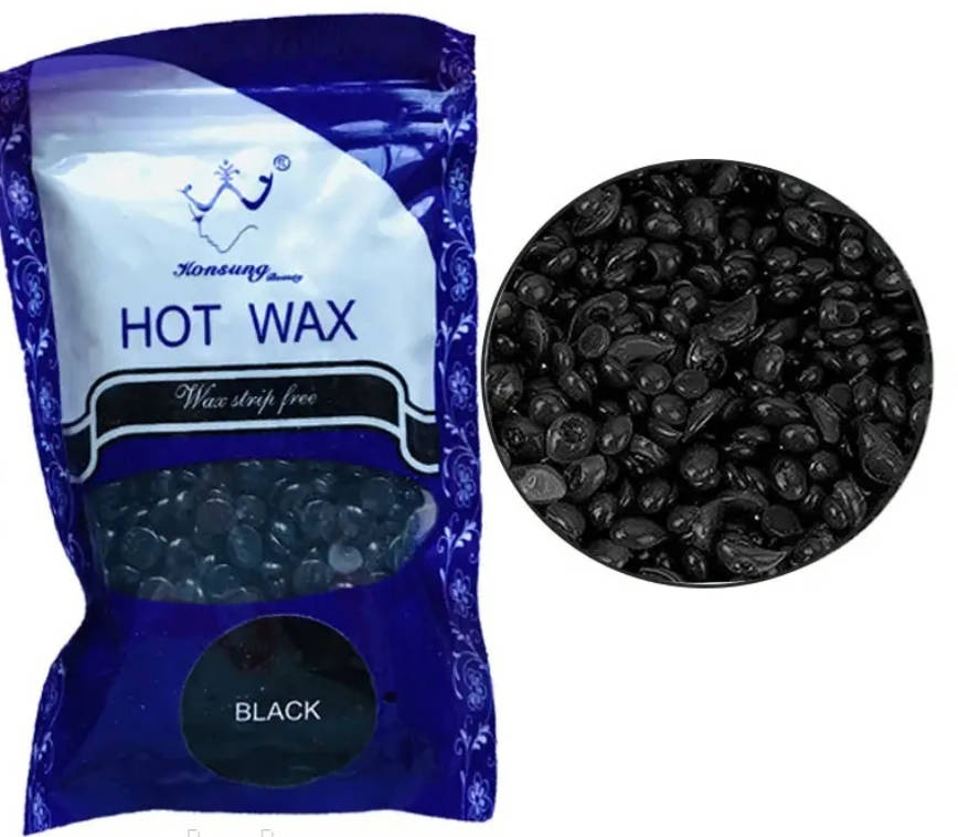 Konsung Beauty Hot Wax Black средний воск 100 г