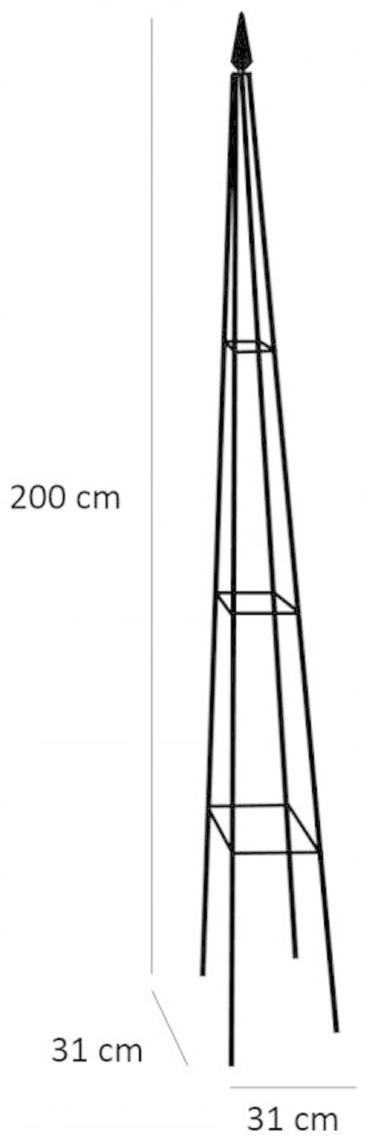 Садовая стойка для вьющихся растений GardenLine 200x31 см, металл