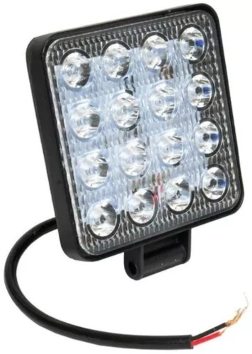 LED светодиодная фара G0001 48 квадратная