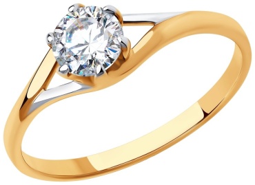 LUXOR JEWELRY LUXOR 51-110-00841-1 размер 17 вес 1.5 г золото, фианит