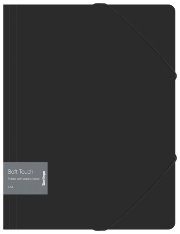 Папка Berlingo Soft Touch, А4, черный