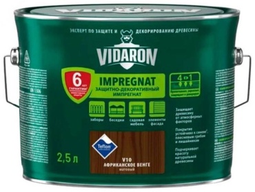Vidaron пропитка Impregnat венге, 2.5 л