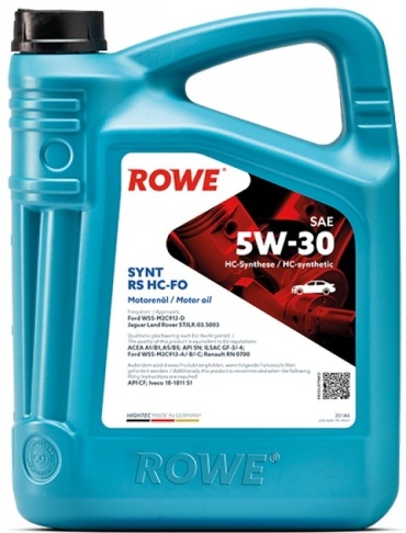 Синтетическое ROWE Synt RS HC-FO 5W-30 5 л