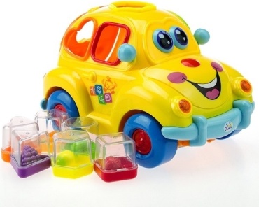Игрушка Huile Toys сортер Фруктовая машинка, 516, желтая