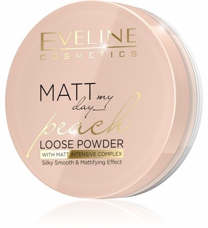 Пудра Eveline Cosmetics Matt My Day рассыпчатая Peach полупрозрачный