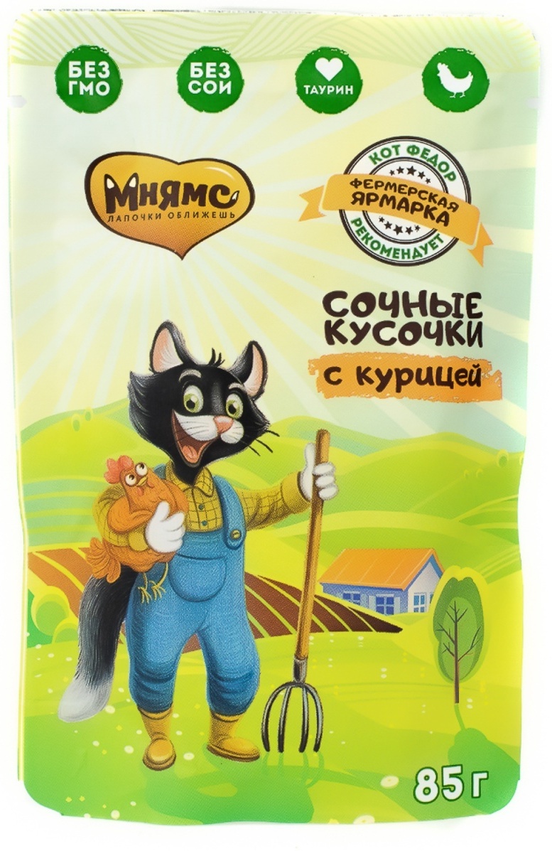 Купить Корм Мнямс кусочки в соусе курица 85 г 1 шт в кредит в Алматы ...