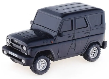 Машинка на радиоуправлении Технопарк Машина р/у Uaz Hunter 18 см, (свет, черн.) в коробке